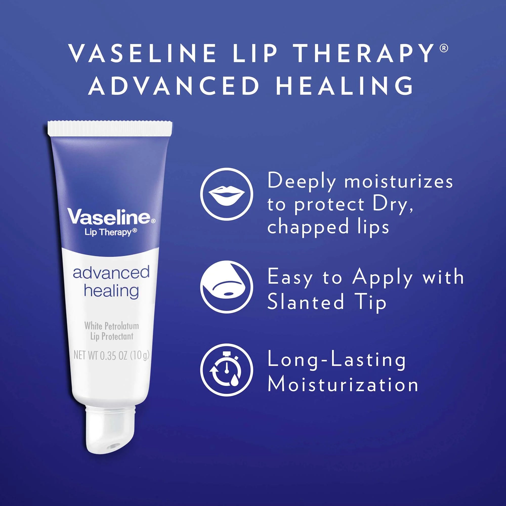 Lip Therapy Advanced Healing Unscented Lip Balm Tube, 0.35 Oz 1 Count