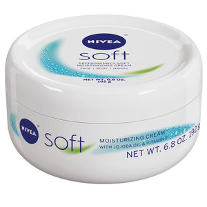 Soft Cream, Refreshingly Soft Moisturizing Cream, Body Cream, Hand Cream, and Face Cream, 6.8 Oz Jar