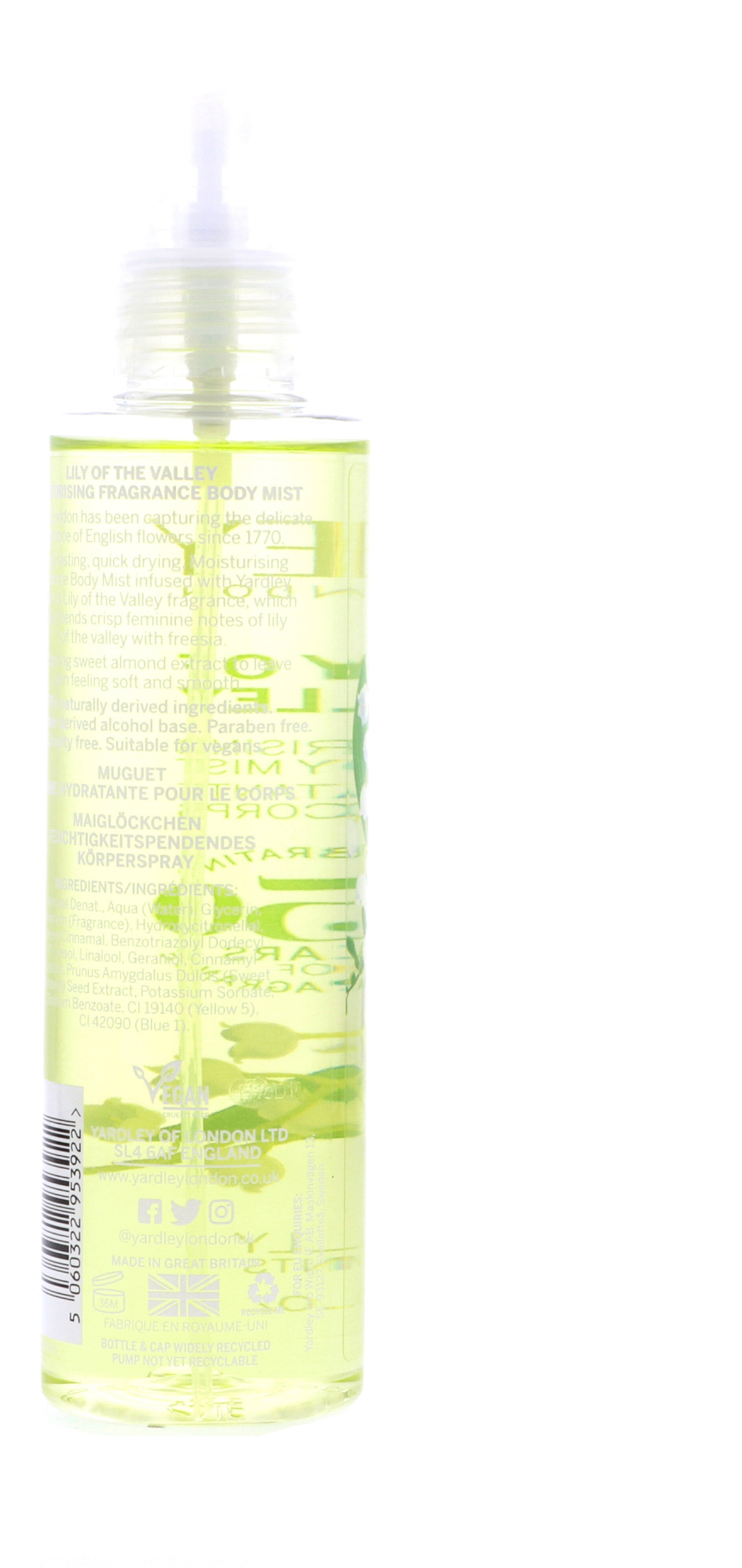 Lily of the Valley Yardley by  Body Mist 6.8 Oz for Women