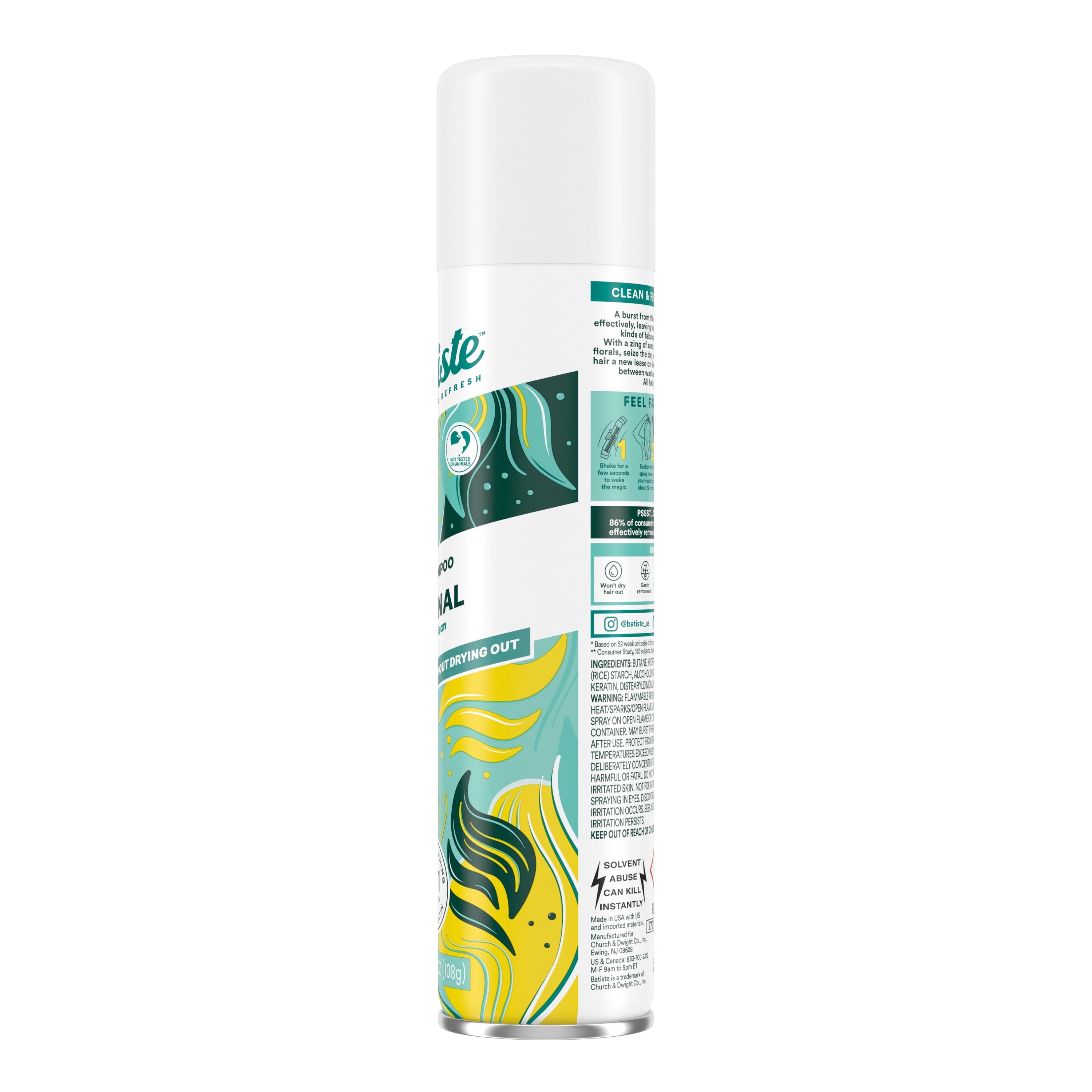 Dry Shampoo, Original Fragrance, 3.81 Oz - Packaging May Vary