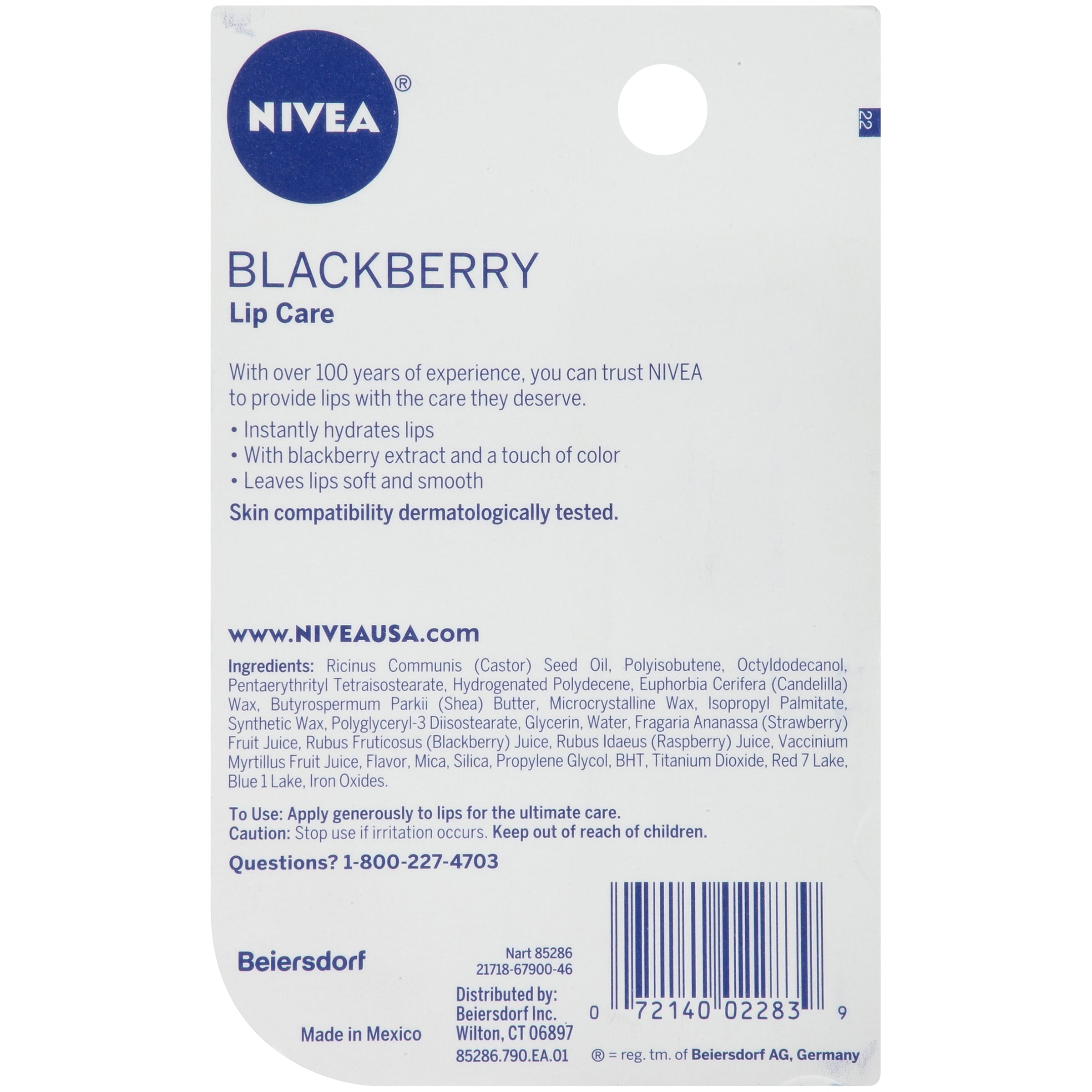 Blackberry Lip Care, 0.17 Ounce