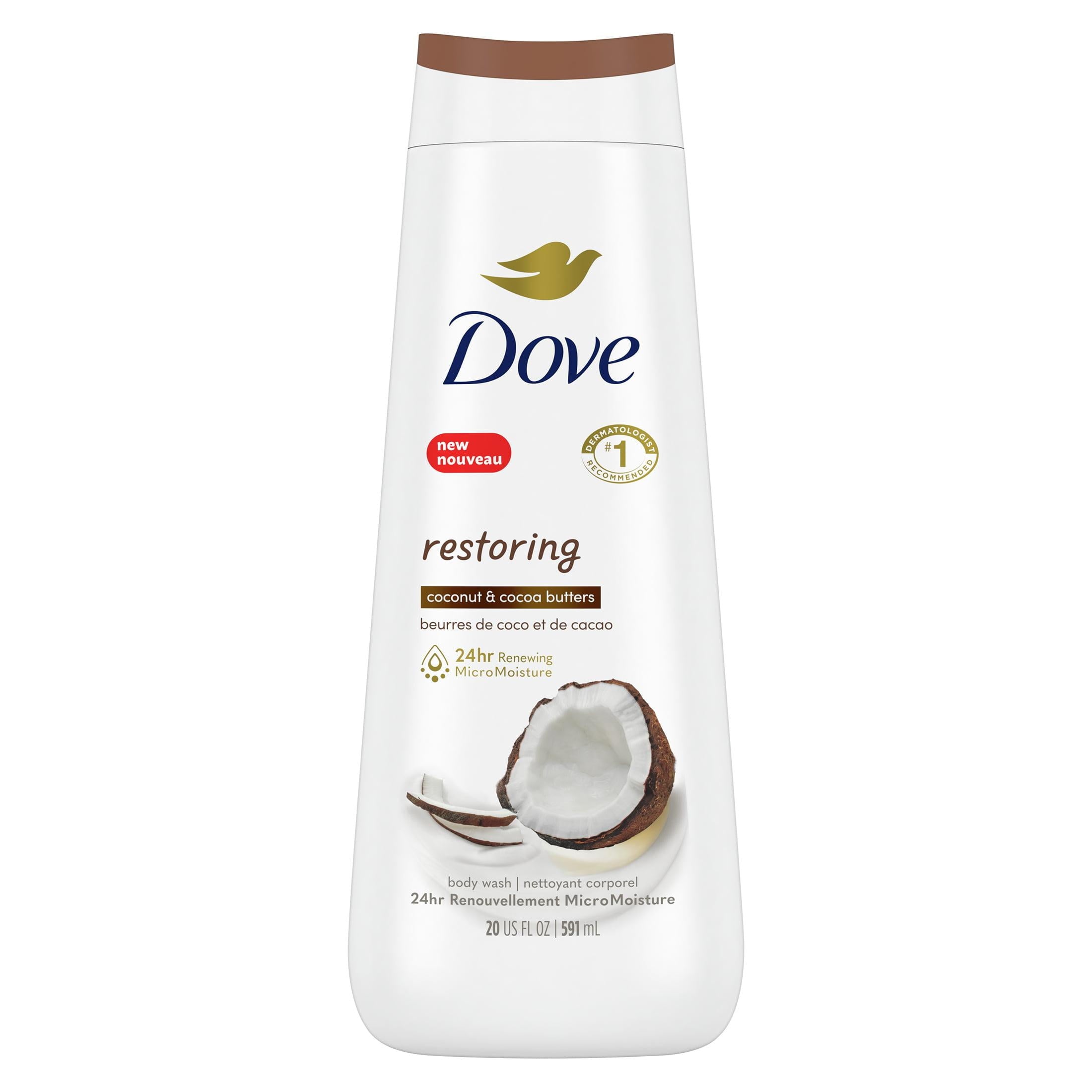 Restoring Gentle Women'S Body Wash All Skin Type, Coconut and Cocoa Butter, 20 Fl Oz