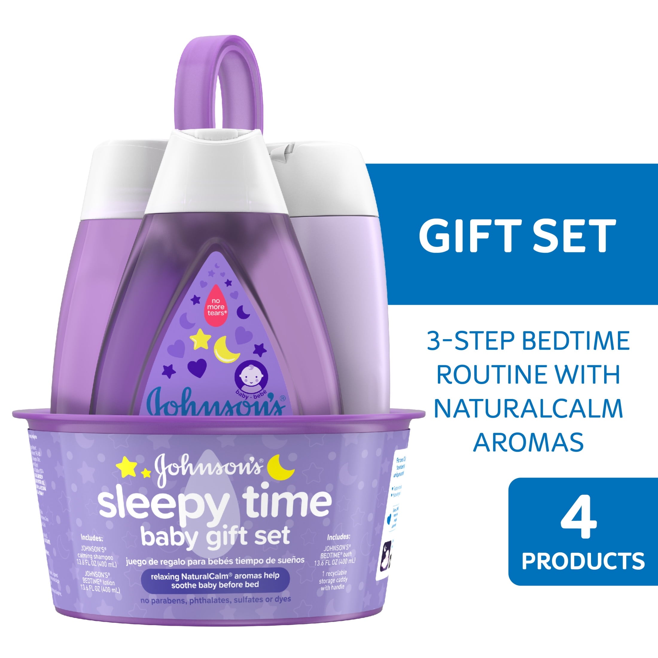 Sleepy Time Relaxing Baby Gift Set with Baby Lotion, Wash and Shampoo