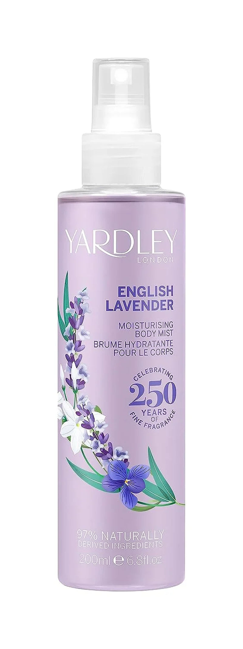 Yardley English Lavender Fragrance Mist 6.8 Oz Spray for Women