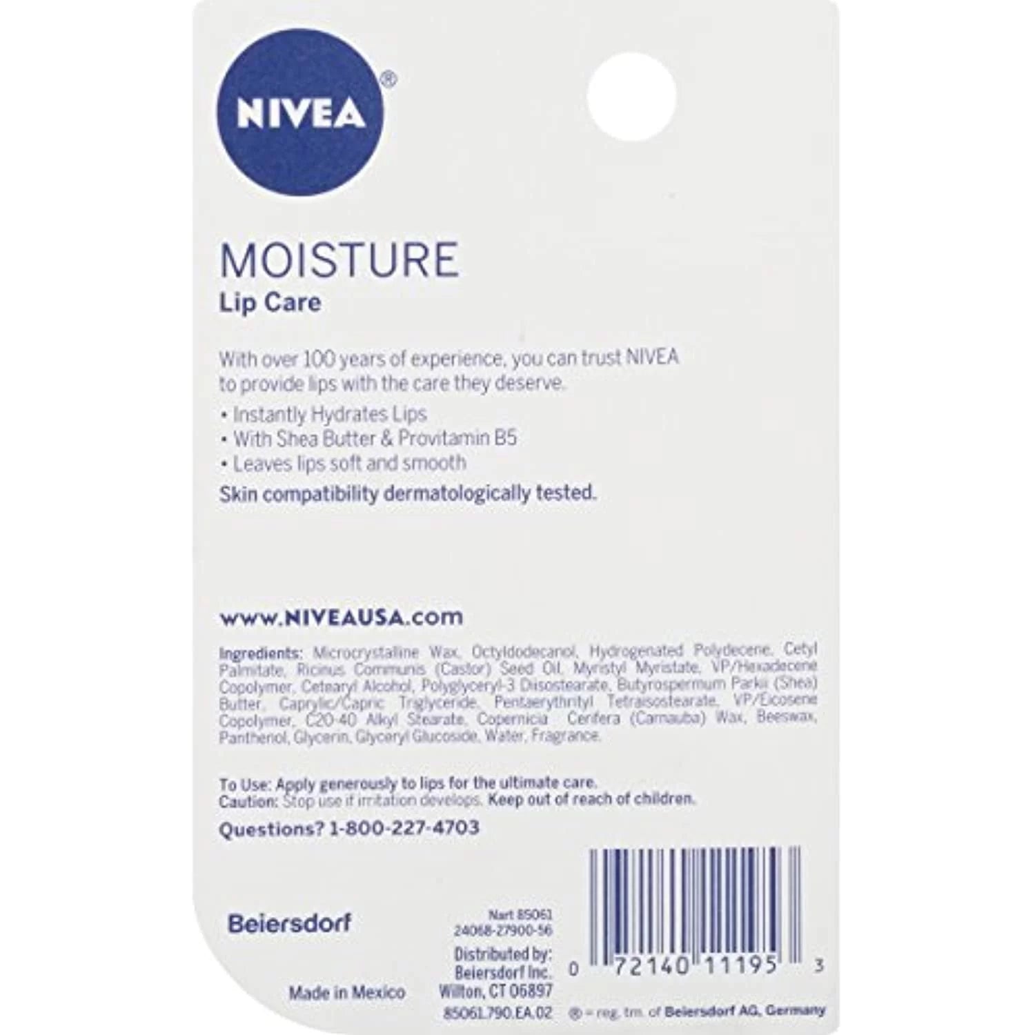 Moisture Lip Care - Unisex Intensively Moisturizing Balm 